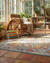 Caribbean Breeze Collection Area Rug -  Xcalak Rectangle Light Blue  lifestyle 5