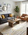 Bloomsbury Elegance Collection Area Rug -  Soho Rectangle Yellow and Gray  lifestyle 14