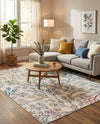 Meadow Breeze Collection Area Rug -  Sunbeam Rectangle Ivory  lifestyle 11