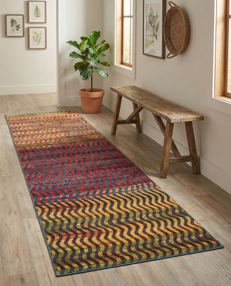 Urban Terrace Collection Area Rug -  Walkway Runner Multi  lifestyle 31