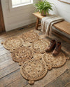 Woven Seaside Jute Collection Area Rug - Whittaker Rectangle Natural  lifestyle 13