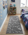 Wonder Tykes Collection Area Rug -  Jigsaw Runner Gray  lifestyle 44