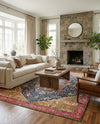 Patio Heritage Collection Area Rug -  Sanctuary Rectangle Multi  lifestyle 33