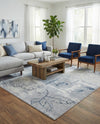 Aegean Elegance Washables Collection Area Rug -  Paros Rectangle Ivory Gray  lifestyle 25