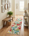 Outdoor Marrakesh Collection Area Rug -  Midelt Runner Multi  lifestyle 56