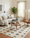 Monochrome Collection Area Rug -  Quartz Rectangle Black and White  lifestyle 3