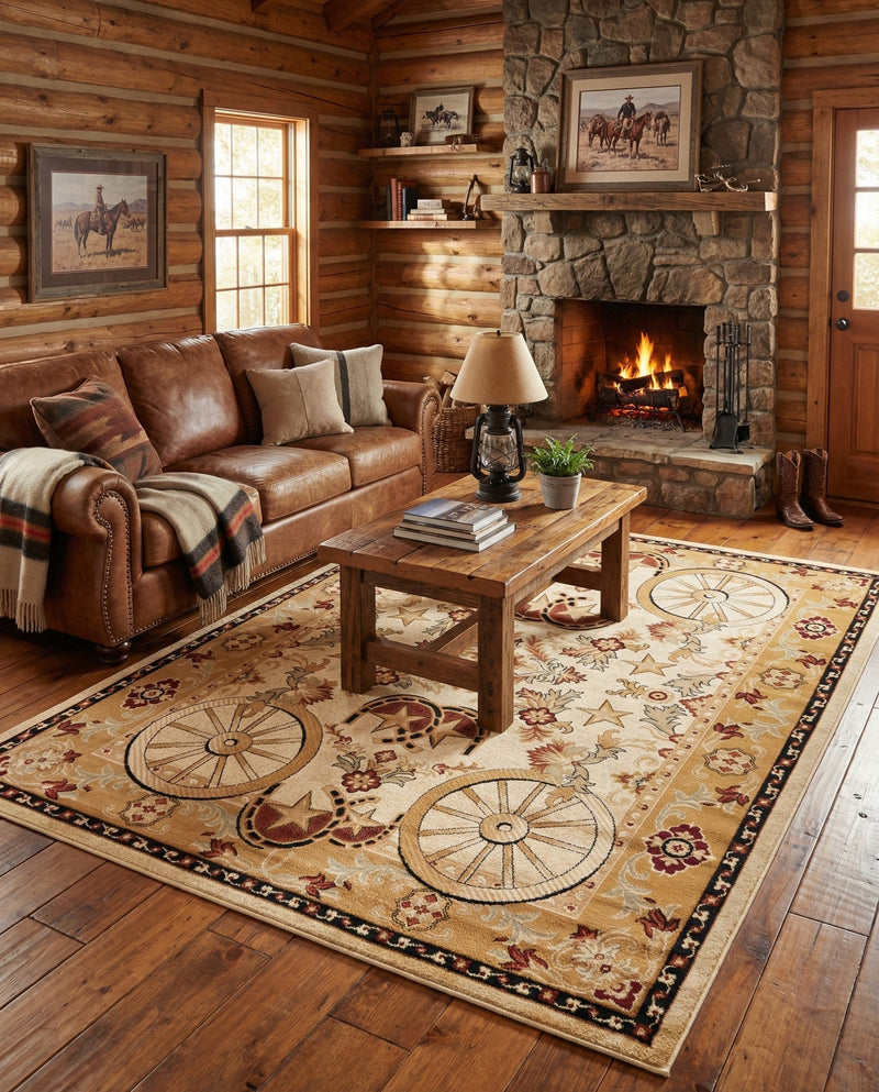Frontier Trails Collection Area Rug -  Onyx Rectangle Ivory  lifestyle 25