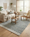 Tulum Trellis Collection Area Rug - Shoreline Rectangle Gray  lifestyle 31