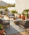 Jill Zarin Sedona Oasis Outdoor Collection Area Rug - Coconino (Silver Stars) Rectangle Silver Stars  lifestyle 8
