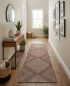 Urban Terrace Collection Area Rug -  Chelsea (Brown) Runner Brown  lifestyle 74
