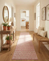 Mediterranean Lattice Collection Area Rug - Santorini (Pink) Runner Pink  lifestyle 48