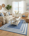Lagoon Oasis Collection Area Rug -  Harbor Rectangle Blue  lifestyle 11