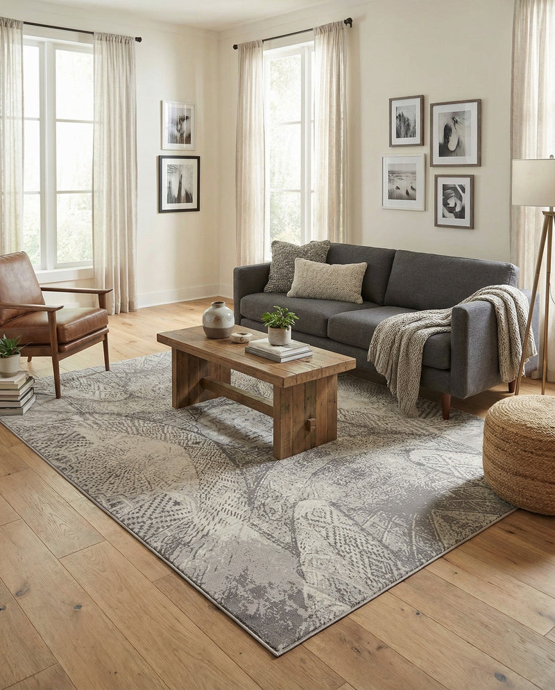 Riviera Elegance Collection Area Rug -  Nice Rectangle Dark Gray  lifestyle 17