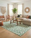 Savannah Escape Collection Area Rug -  Amazon (Green Blue) Rectangle Green Blue  lifestyle 15