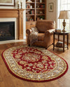 Jaipur Elegance Collection Area Rug -  Jantar Oval Red  lifestyle 64