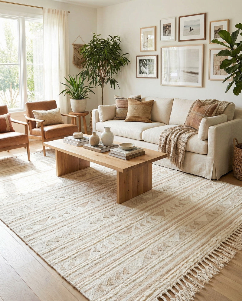 Sonoran Collection Area Rug - Montezuma Rectangle Ivory  lifestyle 31