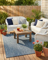 Seaside Serenity Collection Area Rug - Veranda (Blue) Rectangle Blue  lifestyle 20