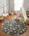 Wonder Tykes Collection Area Rug -  Carnival Round Charcoal Gray  lifestyle 42