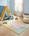 Wonder Tykes Collection Area Rug -  Whimsical Rectangle Yellow  lifestyle 6