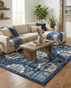 Horizon Collection Area Rug - Dawn Rectangle Blue  lifestyle 37
