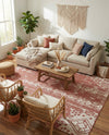 Desert Nomad Terrace Collection Area Rug - Sahara (Rust Red) Rectangle Rust Red  lifestyle 6