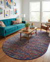 Caribbean Cove Collection Area Rug -  Mayreau Oval Multi  lifestyle 16