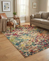 Outdoor Marrakesh Collection Area Rug -  Oujda Rectangle Multi  lifestyle 13