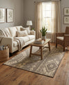 Sahara Sands Collection Area Rug -  Berenice Rectangle Natural and Brown  lifestyle 3