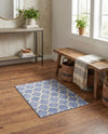 Lattice Gardens Collection Area Rug -  Bloomfield (Light Blue) Rectangle Light Blue  lifestyle 21