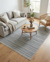 Seaside Stripes Collection Area Rug -  Boardwalk (Light Blue) Rectangle Light Blue  lifestyle 17