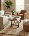 Sequoia Handwoven Jute Collection Area Rug - Charleston Square Ivory  lifestyle 24
