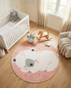 Wonder Tykes Collection Area Rug -  Jovial Round Pink  lifestyle 3