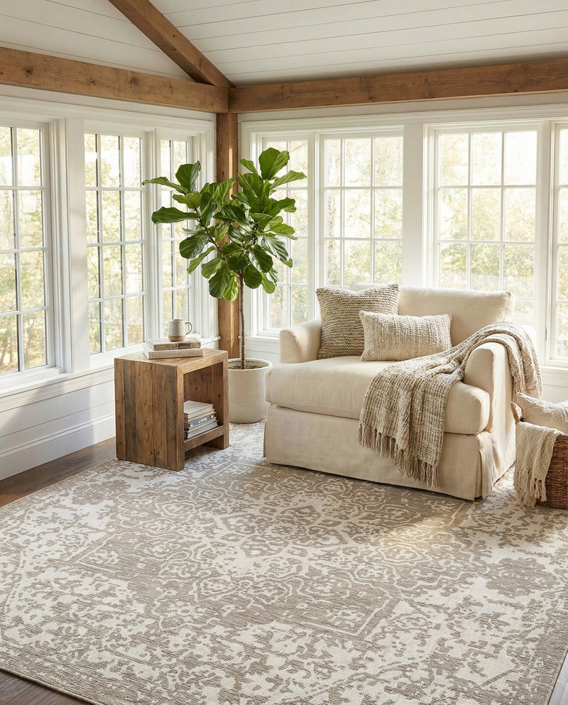 Urban Oasis Rugs Collection Area Rug -  Penthouse (Gray) Square Gray  lifestyle 25