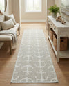 Seaside Haven Rugs Collection Area Rug - Sapphire (Gray) Runner Gray  lifestyle 23