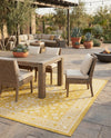 Tribal Terrace Treasures Collection Area Rug -  Incan Isle (Yellow) Rectangle Yellow  lifestyle 4