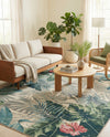 Seaside Blooms Collection Area Rug -  Paradise Rectangle Multi  lifestyle 51