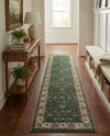 Casablanca Tapestry Collection Area Rug -  Marrakech (Emerald Green) Runner Emerald Green  lifestyle 36