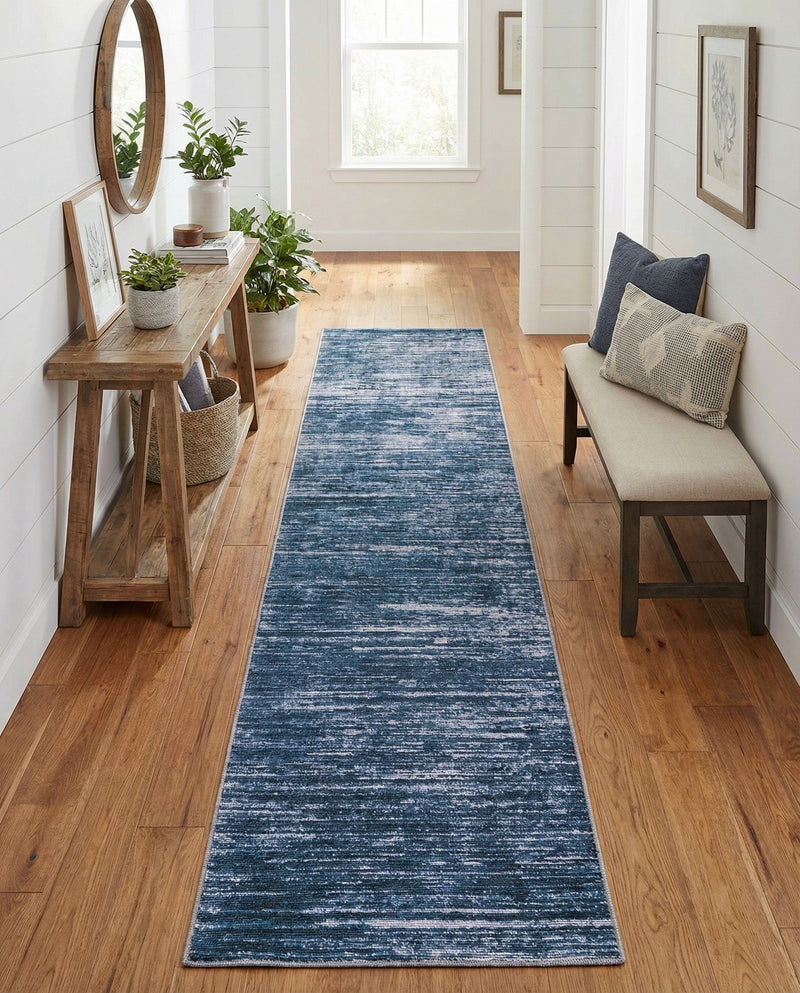 Sahara Essence Collection Area Rug - Oasis (Blue) Runner Blue  lifestyle 70