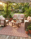 Savannah Pergola Collection Area Rug -  Pergola (Rust Red) Rectangle Rust Red  lifestyle 10