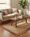 Woven Seaside Jute Collection Area Rug - Seabrook Rectangle Natural  lifestyle 5