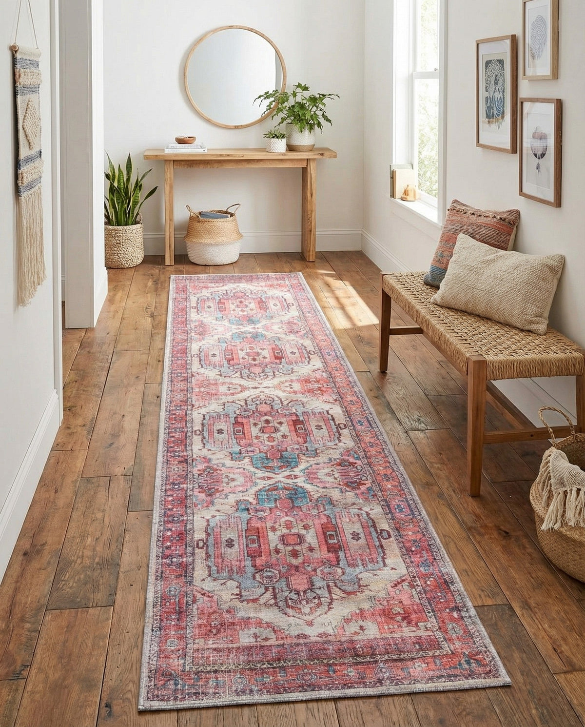 Zahara Oasis Collection Area Rug - Sahara Runner Beige  lifestyle 129