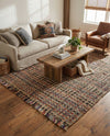 Savannah Jute Collection Area Rug - Malibu Square Multi  lifestyle 34