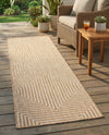 Urban Terrace Collection Area Rug -  Astoria (Taupe) Runner Taupe  lifestyle 27