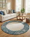 Savannah Escape Collection Area Rug - Serengeti Round Ivory  lifestyle 56