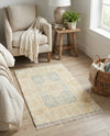 Bazaar Chic Collection Area Rug -  Kenitra Rectangle Blue and Ivory  lifestyle 3