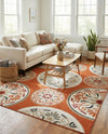 Urban Terrace Collection Area Rug -  Deck Rectangle Terracotta  lifestyle 9