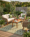 Urban Oasis Rugs Collection Area Rug -  Boulevard (Green) Rectangle Green  lifestyle 8