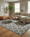 Savannah Pergola Collection Area Rug - Arbor (Black) Rectangle Black  lifestyle 20