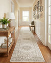 Patio Heritage Collection Area Rug -  Lafayette (Gray) Runner Gray  lifestyle 45