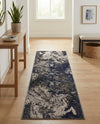 Autumnal Tapestry Collection Area Rug -  Slateville Runner Gray  lifestyle 48